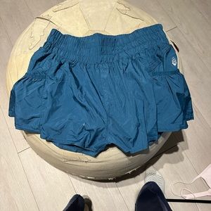 NWT free people get your flirt on shorts, teal, size L